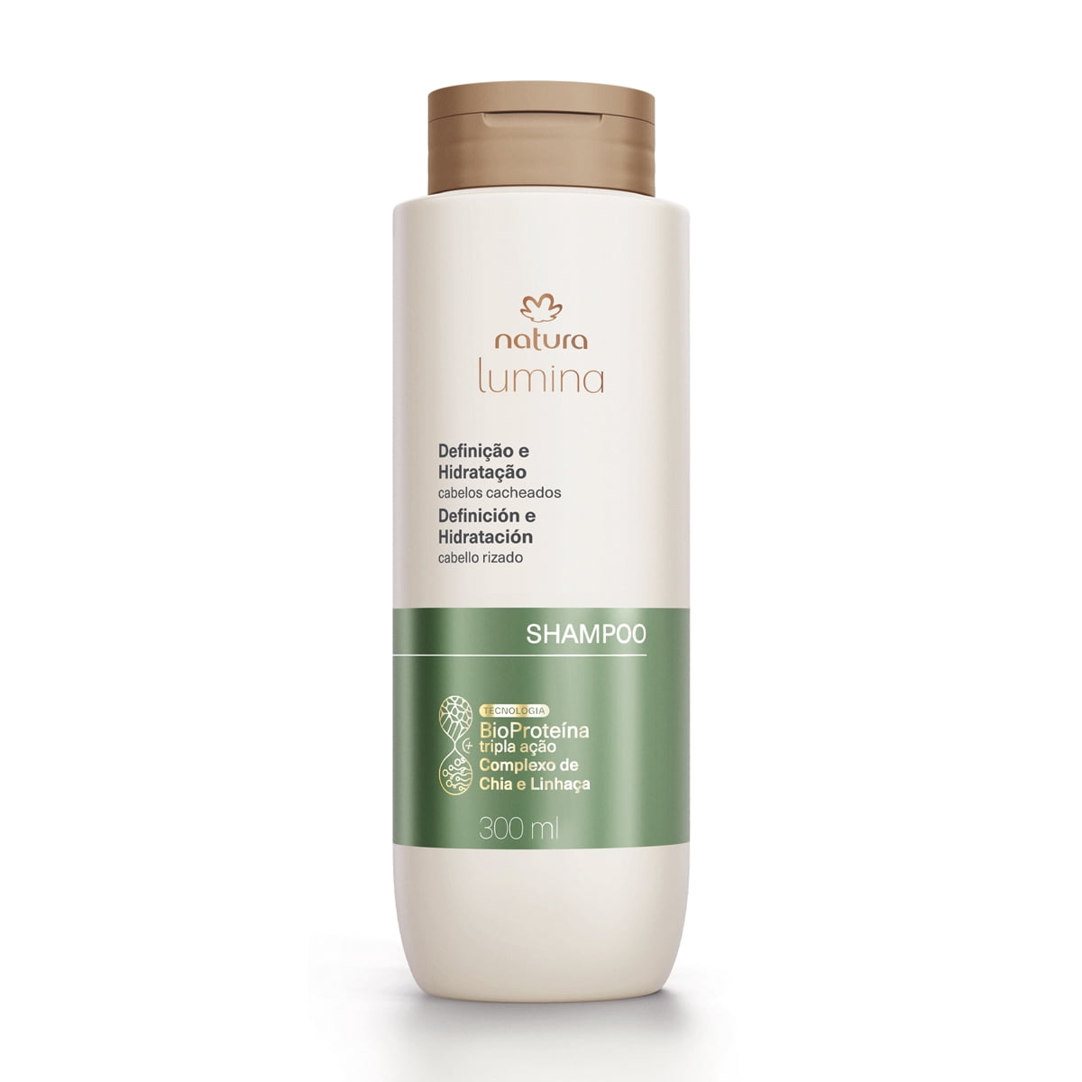 Natura - Linha Lumina (Cabelos Cacheados) - Kit Shampoo Cremoso e Condicionador Hidratante (2 x 300 Ml) - (Lumina (Curly Hair) - Creamy Shampoo and Moisturizing Conditioner Set (2 x 10.14 Fl Oz))