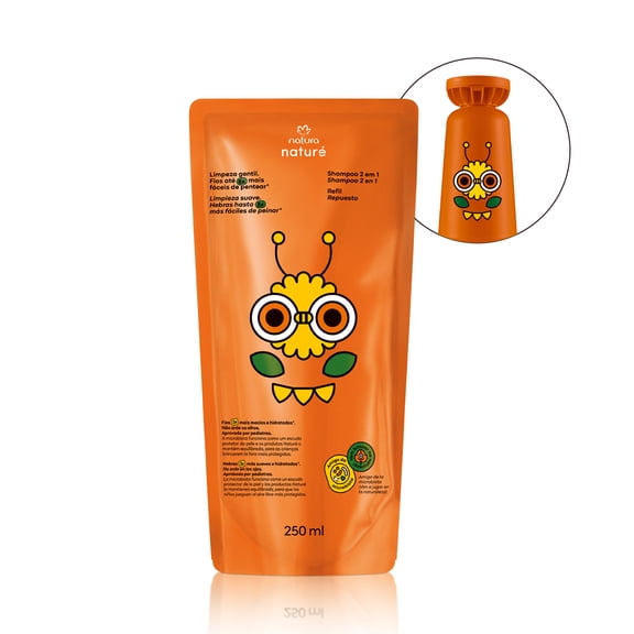 Natura - Linha Nature - Refill Shampoo 2 em 1 Todos Tipos de Cabelo 250 Ml - (Nature Collection - Refill 2 in 1 Shampoo for All Hair Types 8.45 Fl Oz)