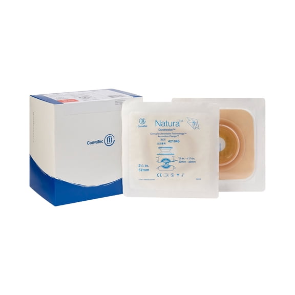 Natura Moldable Ostomy Barrier Durahesive Adhesive 57 mm Flange 10 per Box 421040