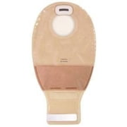 Natura + Ostomy Pouch, Two-Piece System, 12 Inch Length, 1.25 to 1.75 Inch Stoma, 2.75 Inch Flange, Drainable, Transparent, 10 Count