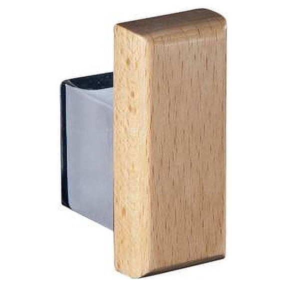 Natura Robe Hook Chrome/ Wood