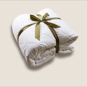 Natura Smart Wash Wool  Deluxe Wool Filled Mattress Pad & Protector - Twin Size