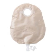Natura + Urostomy Pouch ، نظام من قطعتين ، طول 10 بوصات ، قابل للصرف 1 - 3 / 4 شفة ، صنبور ناعم ، شفاف ، 10 عد