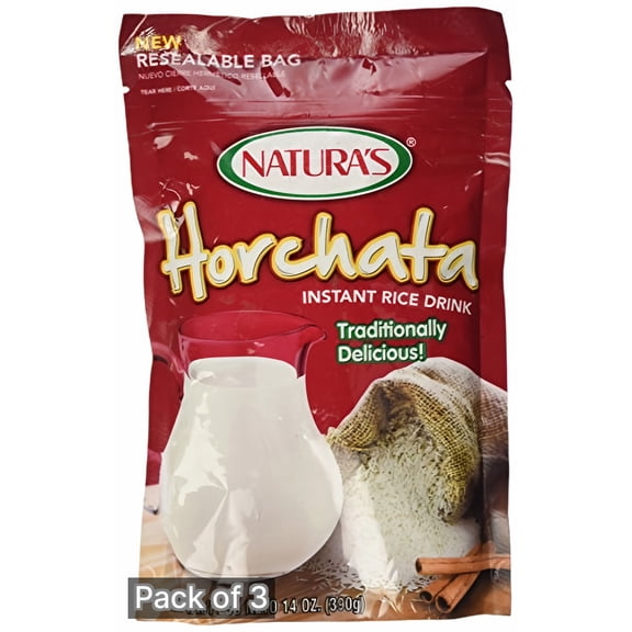 Natura's Horchata Instant Rice Drink 14 oz (Pack of 3)