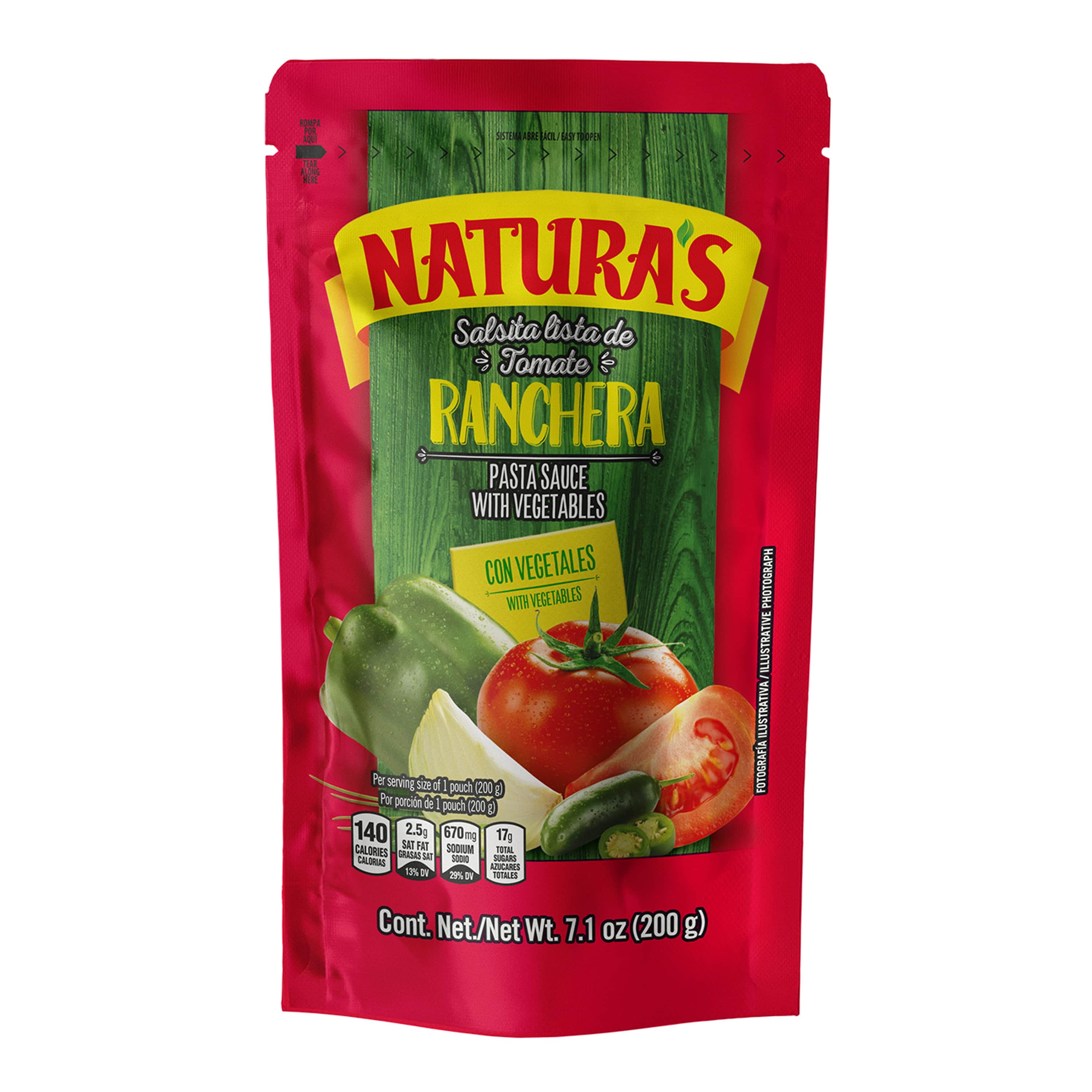 Natura's Tomato Sauce Ranchera, 7.1 oz (12 Pack)