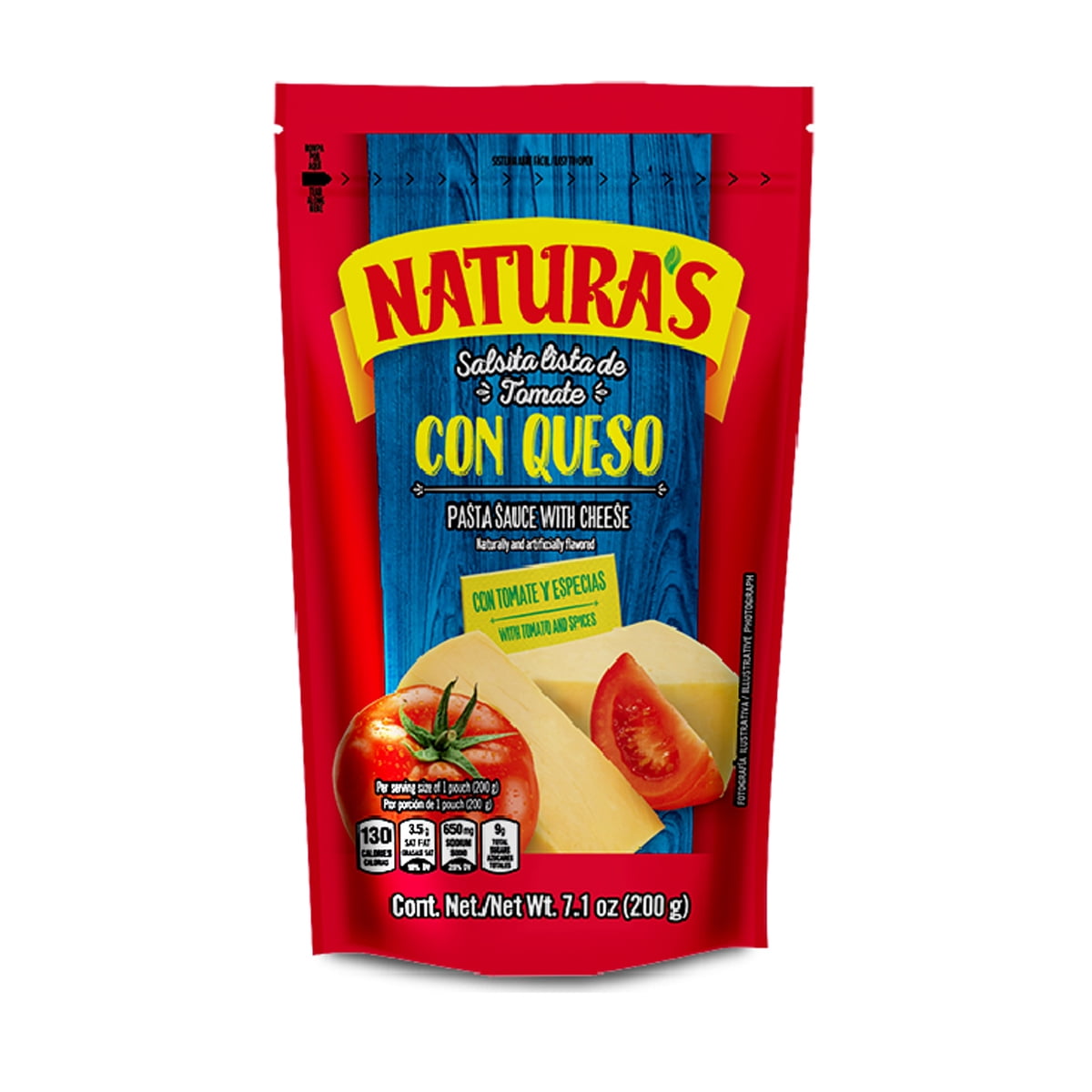 Natura's Tomato Sauce w/Cheese 24/7.1 oz
