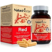 NaturaNectar Red Bee Propolis Supplement, Unique Polyphenols From Our Own Bee Farms in Brazil, 60 Vegetable Capsules