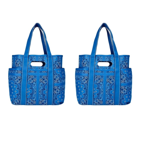 Naturace Women's Americana Cut Out Tote Bag, Eco Reusable Shoulder Bag with Multiple Pockets,Large Capacity Casual Handbag for Daily Use