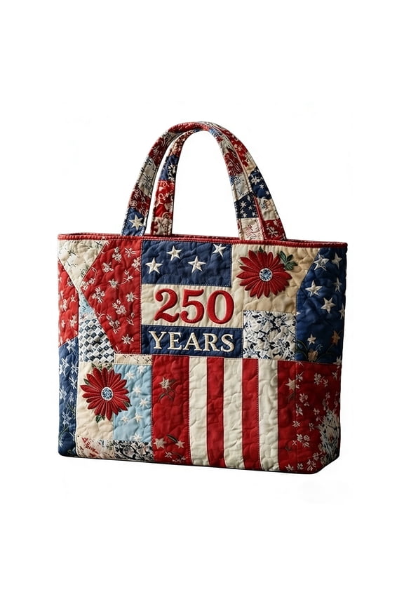Women's Handbag 4th of July Independence Day Tote Hand Bag 250 Years Anniversary Gift Shopping Bag