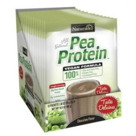 Naturade Pea Protein Supplement, Chocolate, 12 Count