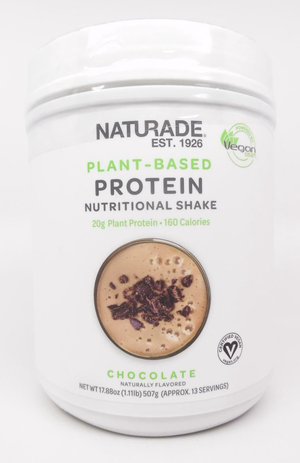 Naturade Vegan PlantBased Protein Nutritional Shake, Chocolate, 17.88