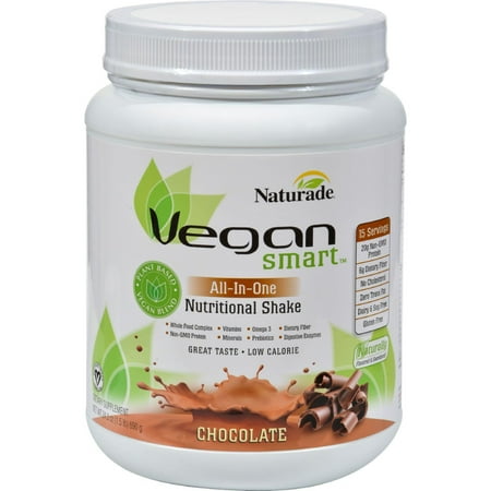 Naturade Vegansmart All-In-One Nutrititional Protein Shake, Chocolate, 15 Serving