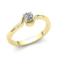 thumbnail image 1 of Natural 0.75carat Round Cut Diamond Ladies Bridal Solitaire Anniversary Engagement Ring Solid 10K Rose, White or Yellow Gold J SI2, 1 of 3