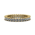 thumbnail image 1 of Natural 1.25Ct Princess Cut Diamond Shared Prong Women's Anniversary Wedding Eternity Band Ring Solid 10k Yellow Gold I SI2, 1 of 3