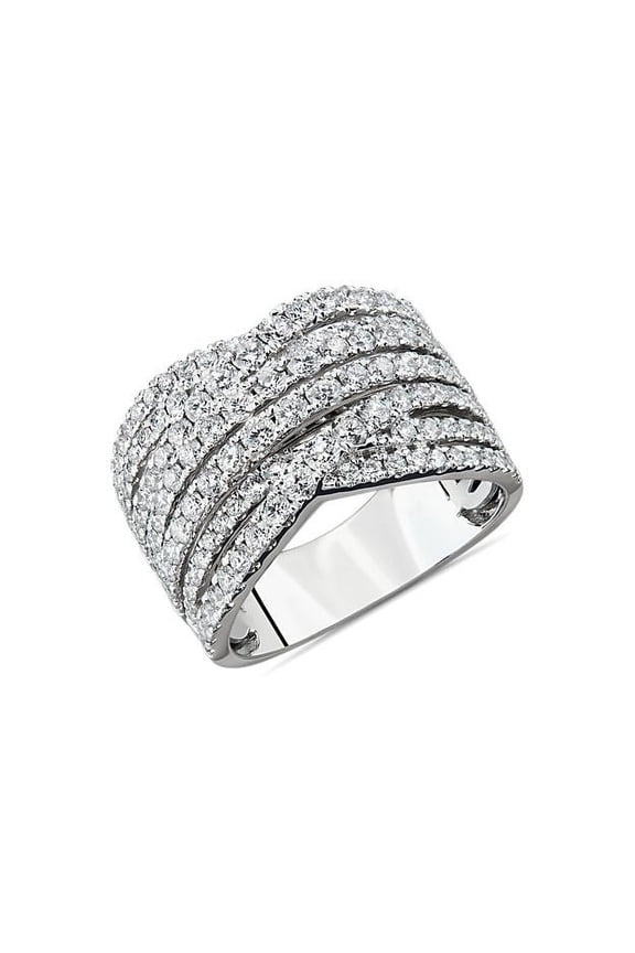 Natural 1.50 Ct Fine Round Cut Diamond Ring for Wedding Eternity Band for Ladies Solid 950 Platinum Size 11 by Diamond-Capitals (F-G/VS1)