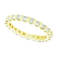 thumbnail image 1 of Natural 1.50Ct Princess Cut Diamond Bar Set Women's Anniversary Wedding Eternity Band Ring Solid 18k Yellow Gold G SI1, 1 of 3