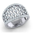thumbnail image 1 of Natural 1.5ct Round Cut Diamond Prong Fancy Modern Bridal Engagement Ring Solid 14K Gold GH SI2, 1 of 3