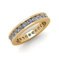 thumbnail image 1 of Natural 1.75Ct Round Cut Diamond Classic Channel Set Women's Anniversary Wedding Eternity Band Ring Solid 14k Yellow Gold H SI2, 1 of 3
