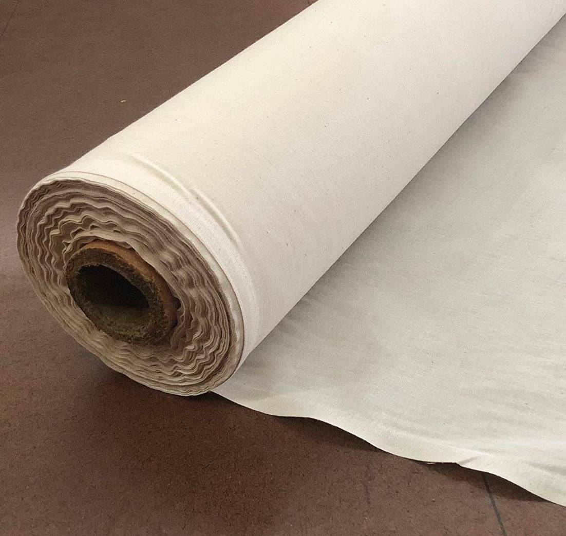 Natural 100% Cotton Muslin Fabric/Textile Unbleached - Draping Fabric - 100  Yards Continuous(60in. Wide)