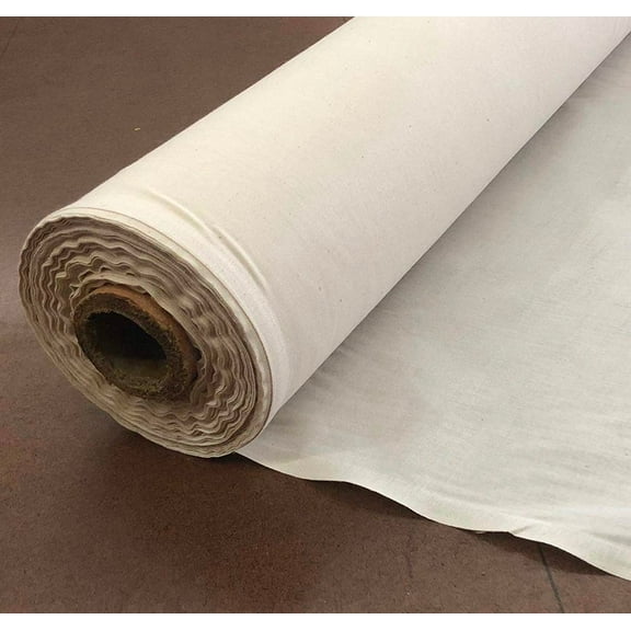 Natural 100% Cotton Muslin Fabric/Textile Unbleached - Draping Fabric - 50 Yards Continuous(60in. Wide)