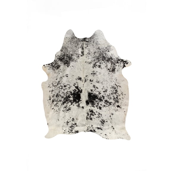 Natural Kobe Cowhide Rug | S & p white/black | 6'x7'