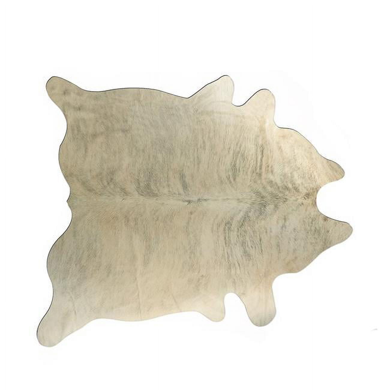 Handmade Light Brindle Cowhide Area Rug, 6' x 7'