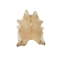 thumbnail image 1 of Natural Kobe Cowhide Rug | Tan & white | 6'x7', 1 of 3