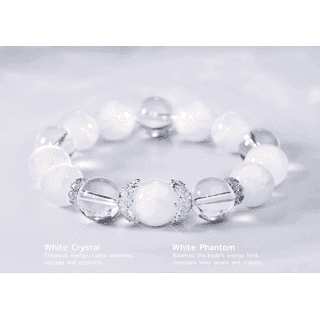 ブレスレット Numbering Clear Quartz Bubble Bracelet #7907 5BNY883 Clear Quartz Elastic Bracelet | New Moon Beginnings