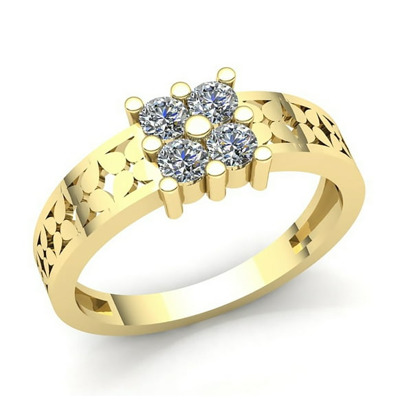 Natural 1carat Round Cut Diamond Mens Stylish Engagement Anniversary Ring Solid 10K Rose, White or Yellow Gold GH I1-I2
