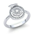 thumbnail image 1 of Natural 1ct Round Cut Diamond Ladies Bridal Halo Anniversary Engagement Ring Solid 18K Rose, White or Yellow Gold G SI1, 1 of 3