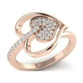 thumbnail image 1 of Natural 1ct Round Cut Diamond Prong Women's Heart Bridal Engagement Ring Wedding Solid 10K Gold JK I1, 1 of 3