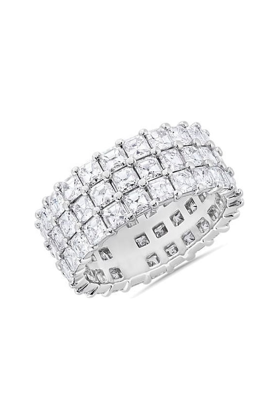 Natural 2.00 Ct Fine Asscher Cut Diamond Ring for Wedding Eternity Band for Ladies Solid 950 Platinum Size 11 by Diamond-Capitals (F-G/VS1)