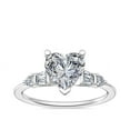 thumbnail image 1 of Natural 2.30 Carat Stunning Heart Cut Diamond (F-G/VS1) Solitiare Anniversary Ring for Women Solid 950 Platinum Size 3.5 by Diamond-Capitals, 1 of 8