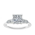 thumbnail image 1 of Natural 2.30 Carat Stunning Princess Cut Diamond (F-G/VS1) Solitiare Anniversary Ring for Women Solid 950 Platinum Size 3.5 by Diamond-Capitals, 1 of 8