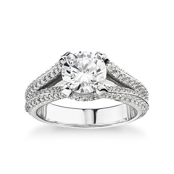 Natural 2.50 Ct Fine Round Cut Diamond (F-G/VS1) Solitiare Wedding Ring for Ladies Solid 950 Platinum Size 7.5 by Diamond-Capitals