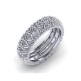 thumbnail image 1 of Natural 2.50Ct Round Cut Diamond 3Row Anniversary Wedding Eternity Band Ring Solid 10k Gold GH SI1, 1 of 3