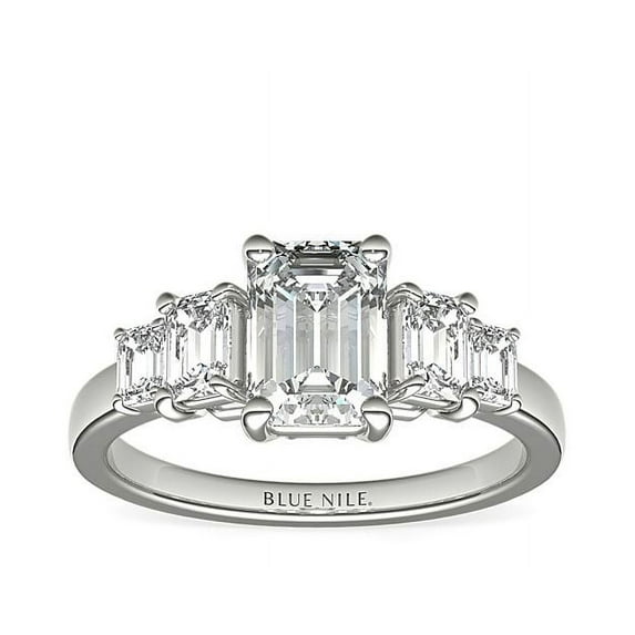 Natural 2.70 Carat Wonderful Emerald Cut Diamond (F-G/VS1) Solitiare Engagement Ring for her Solid 950 Platinum Size 9.5 by Diamond-Capitals