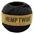 thumbnail image 1 of Natural 20lb Hemp Twine for DIY – 1mm Thin High Tensile Strength Twine for Cooking, Jewelry, Crafts, and Decoration – Black, 100G/430 ft, 1 of 9