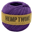 thumbnail image 1 of Natural 20lb Hemp Twine for DIY – 1mm Thin High Tensile Strength Twine for Cooking, Jewelry, Crafts, and Decoration – Purple, 100G/430 ft, 1 of 9