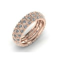 thumbnail image 1 of Natural 2Ct Round Brilliant Cut Diamond 3Row Anniversary Wedding Eternity Band Ring 18k Gold F VS1, 1 of 3