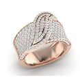 thumbnail image 1 of Natural 2ct Round Cut Diamond Prong Fancy Decorative Wedding Band Ring Solid Bridal Anniversary Solid 18K Gold H SI2, 1 of 3