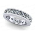 thumbnail image 1 of Natural 3.00Ct Round Cut Diamond Channel Set Milgrain Women's Anniversary Wedding Eternity Band Ring Solid 950 Platinum F VS1, 1 of 3