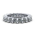 thumbnail image 1 of Natural 3.00Ct Round Cut Diamond Classic Shared Prong Women's Anniversary Wedding Eternity Band Ring Solid 950 Platinum F VS1, 1 of 3
