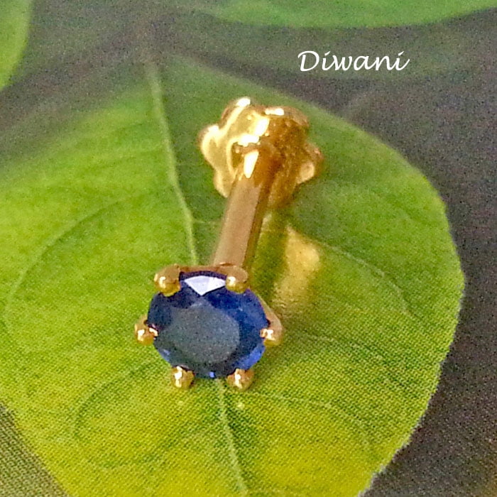 Diwani 14k Gold 3.0mm Natural Pink Tourmaline Gemstone Engagement Wedding N