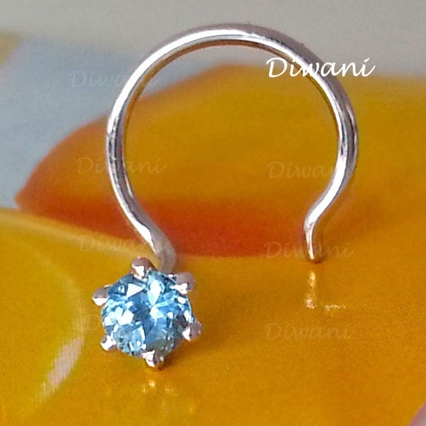 Diwani 14k Gold 3.0mm Natural Pink Tourmaline Gemstone Engagement Wedding N