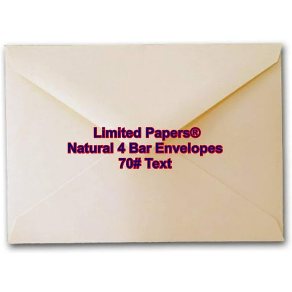Natural 4 Bar 70# RSVP Envelopes - (3-5/8"-x-5-1/8") - RSVP, Response and Greeting Envelopes (2500)