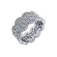 thumbnail image 1 of Natural 5.00Ct Round Diamond Cluster Ladies Anniversary Wedding Eternity Band Ring 14k Gold FG VS1, 1 of 3