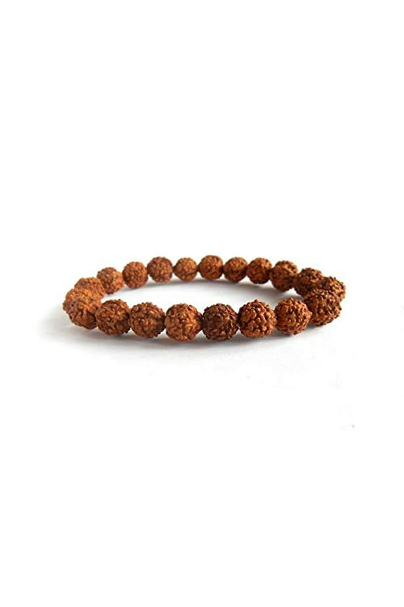 Natural 5 Face Rudraksha Bracelet 6mm Rudraksha Elastic Bracelet