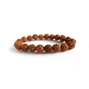 Natural 5 Face Rudraksha Bracelet 6mm Rudraksha Elastic Bracelet