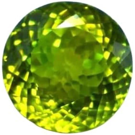 Natural 50.00 Ct Certified Cambodian Green Zircon Round Cut Loose Gemstone For Making Jewelry
